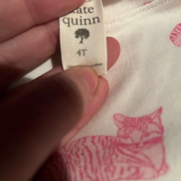 Kate Quinn Size 4t Pink Sleepy Cats Tee Shirt READ - Picture 3 of 3